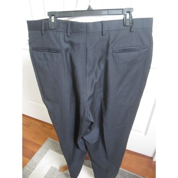 JOSEPH A BANK MENS' WOOL NAVY FLAT FRONT DRESS PANTS 39W 30L - Picture 4 of 4